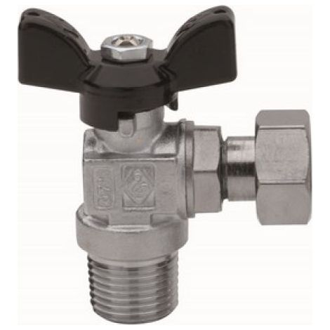 VALVOLA A SFERA A SQUADRA FILETTATURA MASCHIO CON GIRELLO 1/2&quot x 1/2&quot