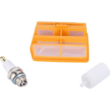 Kit filtro aria e candela per motoseghe modelli 445 e 450 - Ricambi di alta qualità --Crezuo