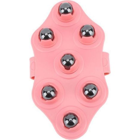 Lot de 4 gants de massage en forme de paume avec 7 billes magnétiques pour soulager les douleurs musculaires, du dos, du cou, des (1/5)
