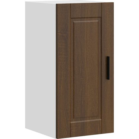 Armario de pared de cocina moderno práctico almacenamiento 30 x 31 x 60 cm madera contrachapada roble marrón 020050329 (1/5)