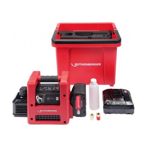 ROTHENBERGER ROAIRVAC R32 2.0 CL Basic Set, pompa vuoto a batteria, incl. ROBUCKET - 1000003230