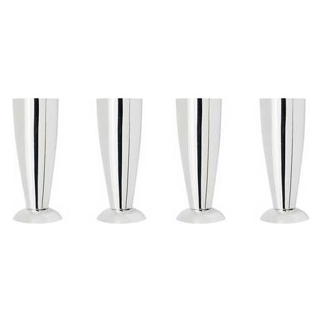 4 PZ PIEDINI PER LAVATOI Misura: Cromo H. 13 cm