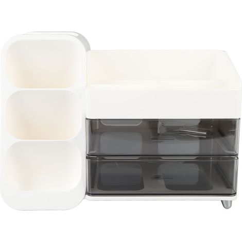 boîte de rangement-Organiseur Cosmétique à Grandes Capacité Multi Étages Multifonction avec Compartiments pour Crèmes et Accessoires (1/5)