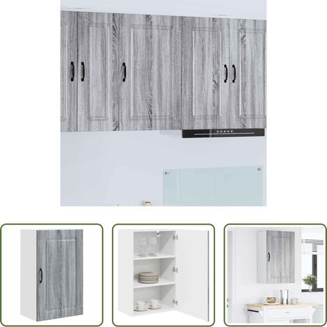 vidaXL Küchenmöbel -  Küchenschrank mit Speicher Kalmar Graues Sonoma 50 x 31 x 80 cm (1/5)