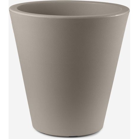Vaso design svasato per interni ed esterni Loto 45 - Beige (1/3)