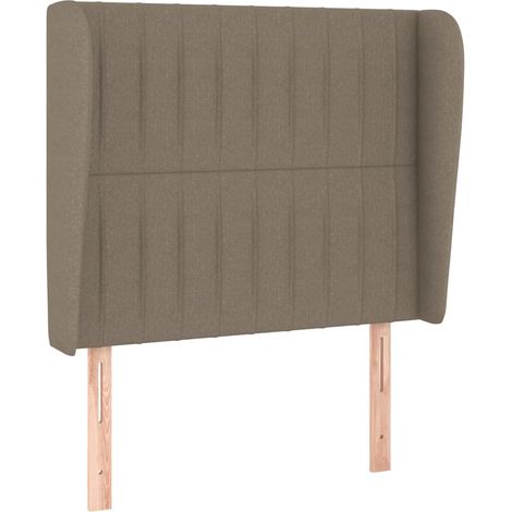 Maison Exclusive - Testiera ad Orecchio Tortora 93x23x118/128 cm in Tessuto