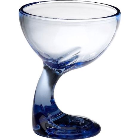 Bormioli Rocco set 6 coppa dessert Jerba blu zaffiro con stelo