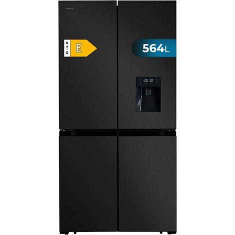 Cecotec – Réfrigérateur 4 portes 564 L – Hauteur 183 cm – Largeur 91 cm – Distributeur d'eau – Classe énergétique E – Moteur inverter plus (1/5)