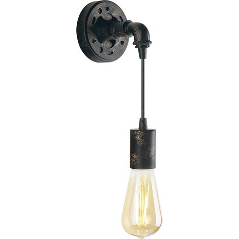 Applique da interno in metallo stile steampunk Amarcord - Nero