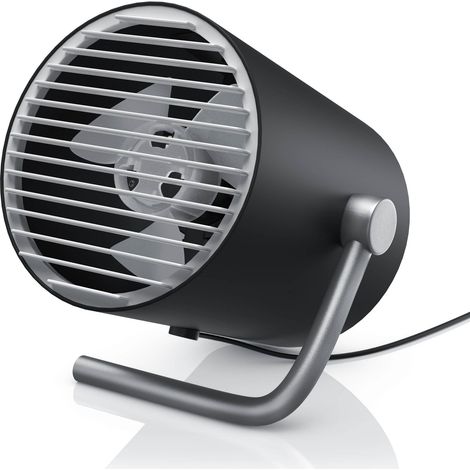 CSL - USB Ventilator mini - Tischventilator klein - Schreibtischventilator sehr leise - Desk Fan - 2 Geschwindigkeiten - per Touch regelbar