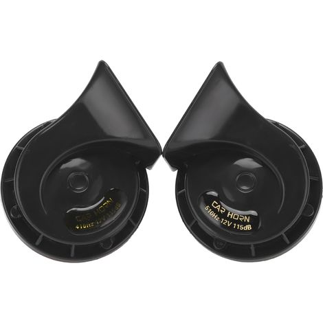 2Pcs Avertisseur Sonore 12V 115DB Klaxon Spirale Universel pour Auto Moto Bateau (1/5)