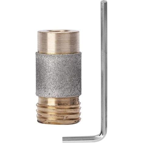 MCBL58 - Mèche de meulage diamant en céramique et verre - Mini outil portable pour meuleuse de vitrail pour meulage de bord de pierre