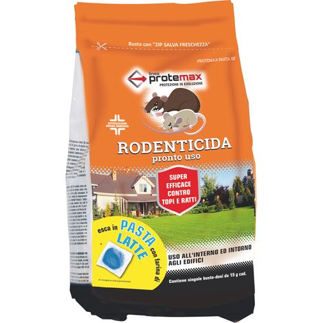 Esca Topicida in Pasta Blu 1 Busta Kg 1 53 (buste Dosi da Gr. 15) 8 Pezzi