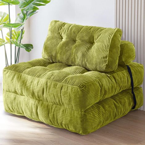 Faltbares Schlafsofa mit Kissen, 85x190 cm, Grün (1/5)