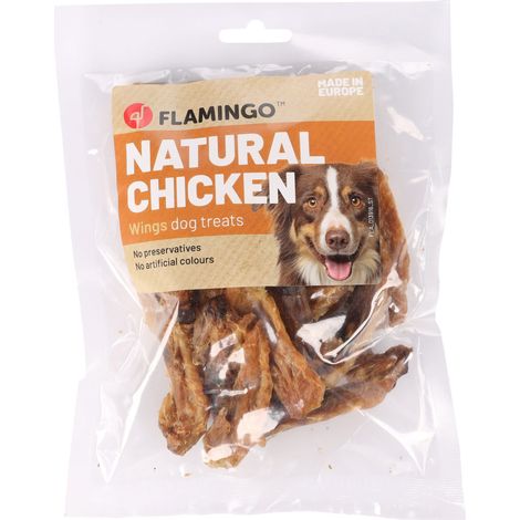 Snack nature Ailes de poulet 100 g pour chien - Flamingo