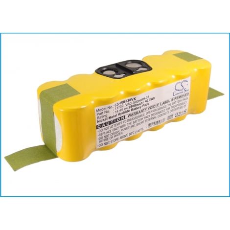 Cameron Sino Batería 2800mAh 14.4V Negra para Aspiradora