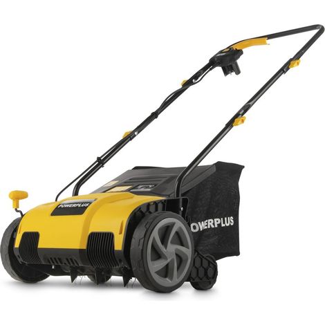 Powerplus Scarificateur Gazon Électrique POWXG75130 - 1300 W et Largeur de Coupe de 320 mm, 2-en-1 Aérateur et Scarificateur Électrique pour votre Jardin