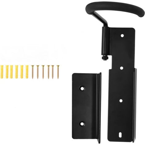 3-Piece Steel Wall-Mounted Bike Rack (Crankset Support, Wheel Support) with Mounting Screws (1/5)