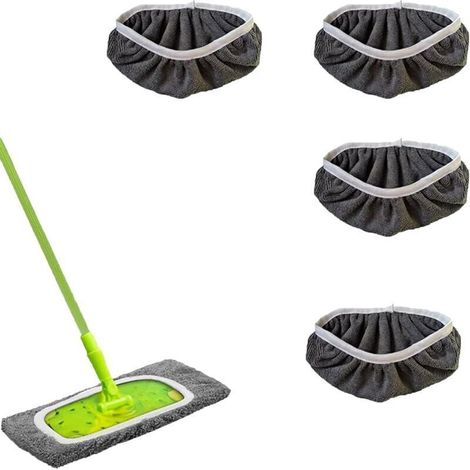 Panni in microfibra per scope a vapore – Set di 4 panni lavabili e riutilizzabili, ideali per pavimenti piastrellati e duri.
