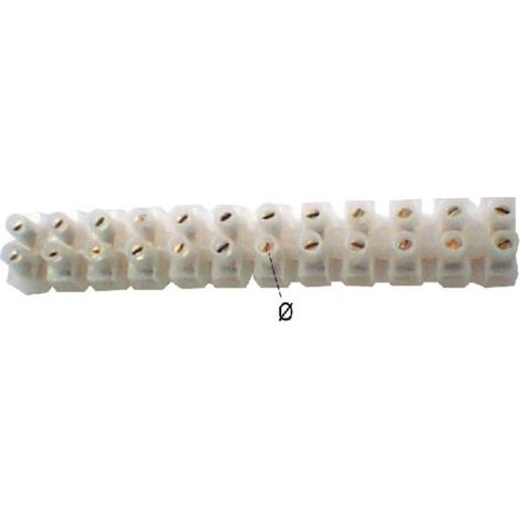 Regleta conexion cable 5.5 mm. 12 uds.