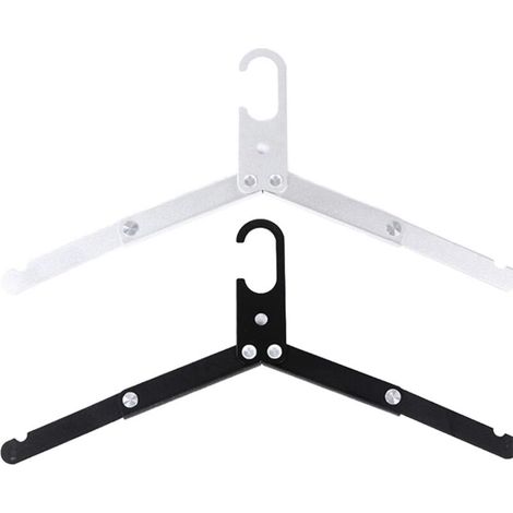 Ensemble de cintres de voyage, portant à vêtements pliable en alliage d'aluminium, idéal pour les voyages, les activités de plein air et le camping. (1/5)