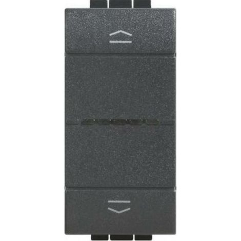 Bticino livinglight commande de volet roulant connectÉ anthracite l4027c
