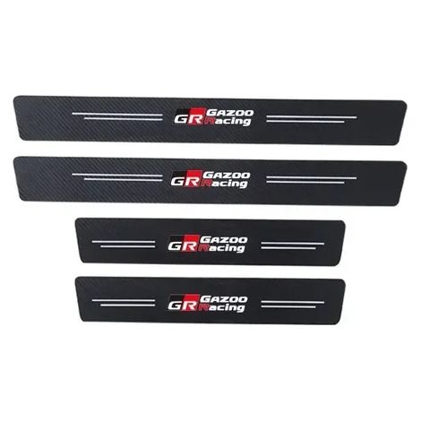 (4 pièces pour GR Racing) Film adhésif autocollant pour pare-chocs arrière de voiture, compatible avec Toyota GR Sport, Gazoo Racing, Corolla, Camry, RAV4, Aqua, Yaris, CHR. Protection de seuil de por (1/5)