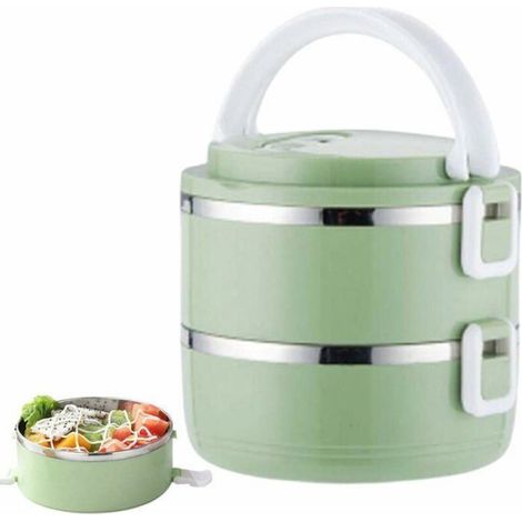 Thermos Aliments Chauds - 1400 ml - Boîte Isotherme Acier Inoxydable - Poignée Ergonomique - Étiquette Personnalisable - 1 Pièce (1/5)
