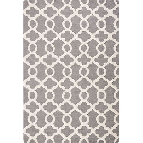 Tappeto rettangolare grigio - Tappeto moderno di design - 160 x 230 cm - Zile (1/5)