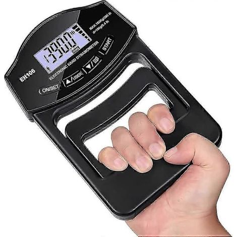 Ecleanfy - Testeur de force de préhension, dynamomètre manuel numérique 396 lbs/180 kg, écran LCD, connexion USB (1/5)