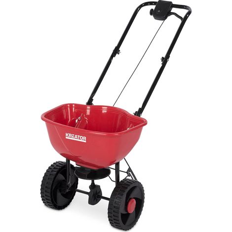 SEMINATRICE CARRELLO SEMINATORE GIREVOLE DISTRIBUTORE SPARGICONCIME 15Lt KREATOR