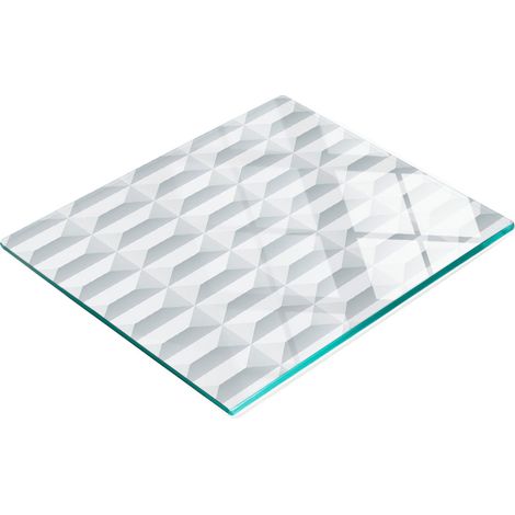 Tabla de cortar de cristal para cocina con figuras geométricas gráficas 60x52 cm (1/5)