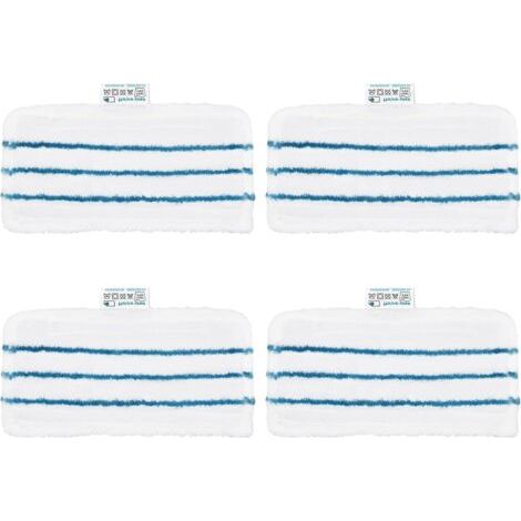 4 Lingette Microfibre pour Balai Vapeur Black et Decker, Chiffon de Nettoyage Vadrouille Rectangulaire Compatible avec FSM1600/FSM1610/FSM1620/FSM1630/HSMC1300/HSMC1321(style F) (1/5)