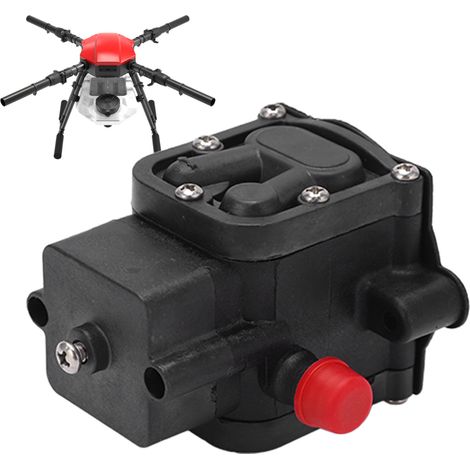 Pompe à eau sans balai 5L pour drone agricole, protection des plantes, tête intégrée noire (1/5)