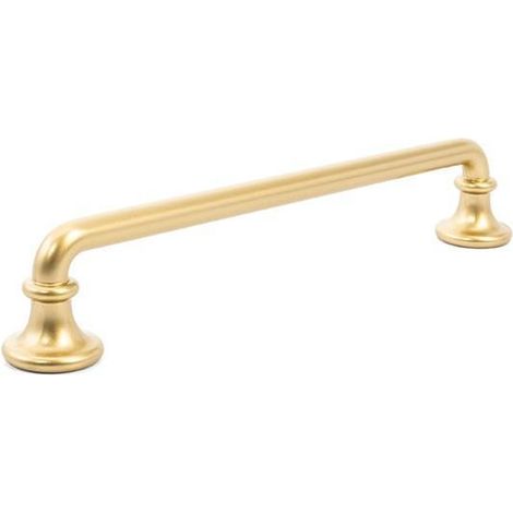 tirador zamak modelo clovis acabado oro satinado y negro hierro acabado oro satinado dist. agujero dist. 160mm.