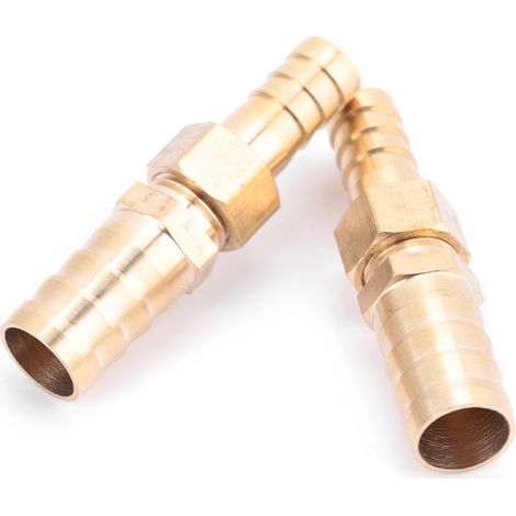 Raccord réducteur laiton à barb pour tuyau chimique 10mm-12mm 2 pièces (1/5)