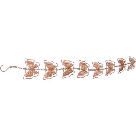 Chaîne de pluie papillon en métal décoratif extérieur pour descente de gouttière, récupérateur d'eau de pluie (1/5)