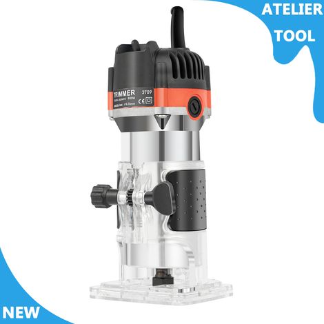 ATELIER 220V Électrique Handheld Trimmer 800W bois de taille rainure Routeur Outil 30000r/min (1/5)