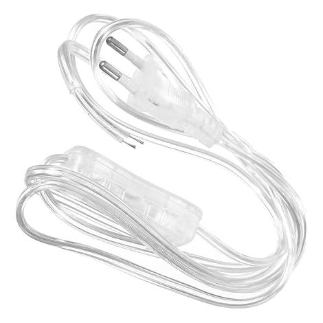 Câble d'alimentation Transparent pour Lampe Interrupteur Intégré (1/5)