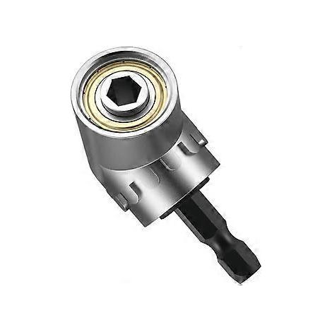 Embout de tournevis d'angle droit en acier 105° avec foret hexagonal à entraînement 1/4". (1/4)