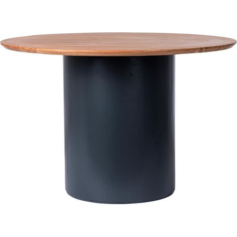 Table ronde contemporaine D115 4 places en acacia - SAJO (1/5)