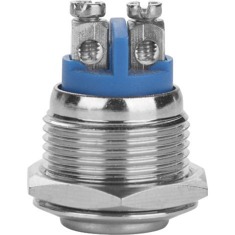 Stück/Set 16 mm 250 V 2-poliger wasserdichter Drucktaster aus silberner Legierung (konvexer Kopf) (1/5)