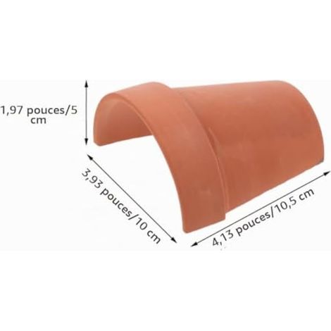 Cachette pour Reptiles en 2pcs, Aire de Jeu et Plateforme de Repos pour Terrarium Tortue et Serpent (1/5)