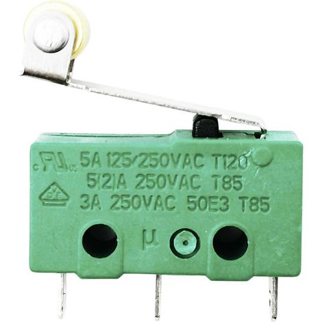 TRU COMPONENTS TC-9134620 Microrupteur 250 V/AC 5 A 1 x On/(On) à rappel 1 pc(s) (1/3)
