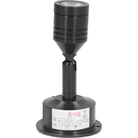 Spot LED 1 W en saillie, pliable à 180°, pour vitrine en aluminium, 85-265 V (1/5)