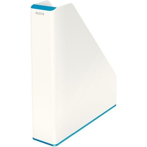 LEITZ Stehsammler Leitz WOW Duo Colour 7,3 x 31,8 x 27,2 cm (B x H x T) DIN A4 Werkstoff:Polystyrol blau/weiß (1/5)