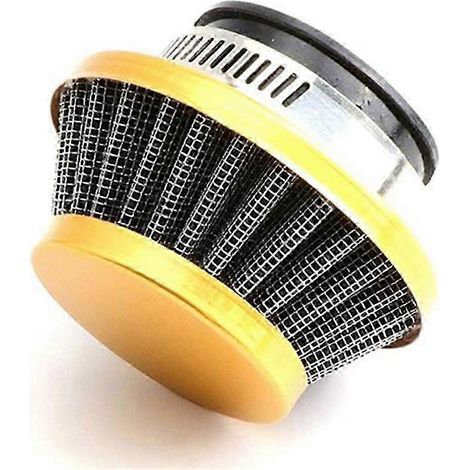 Filtre à air 44 mm pour moto 47/49 cm3, mini-moto tout-terrain, nettoyant carburateur, couleur or QAQ (1/5)