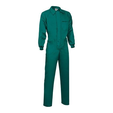 Buzo de trabajo en poliéster y algodón VALENTO Kevin XXL Verde amazonas