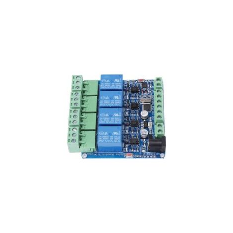 Carte de relais à 4 canaux, débit en bauds 9600, relais, composants de contrôle industriel pour fournitures, STM8S103F3