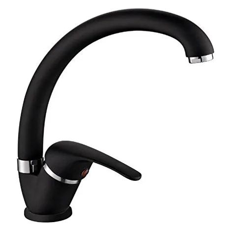 Porta&Bini - Miscelatore Lavello Canna Tonda - Colore: Nero (1/2)